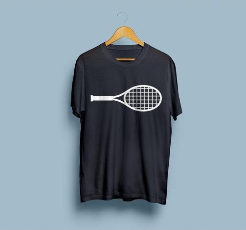 Oversize Raket Tasarım Unisex T-shirt