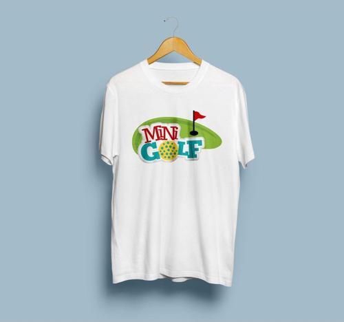 Oversize Mini Golf Tasarım Unisex T-shirt