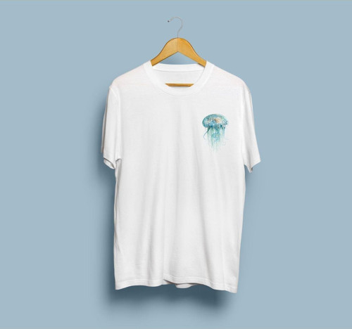 Oversize Jellyfish Tasarım Unisex T-shirt