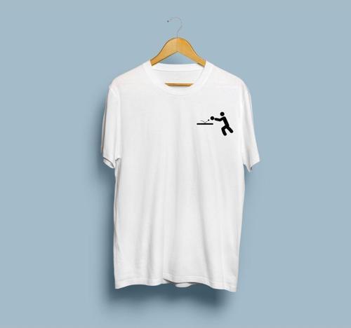 Oversize Masa Tenisi Tasarım Unisex T-shirt