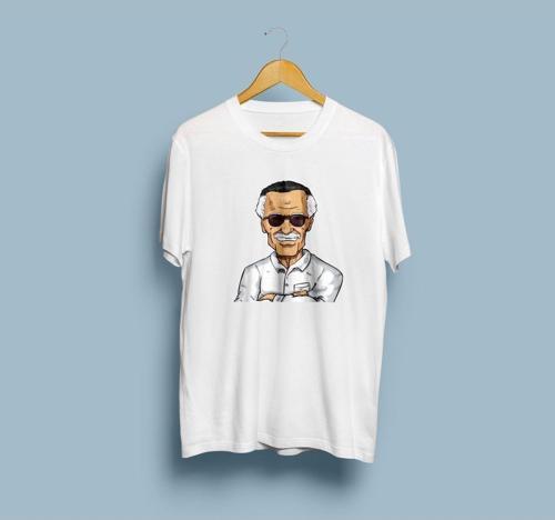 Oversize Stan Lee Tasarım Unisex T-shirt