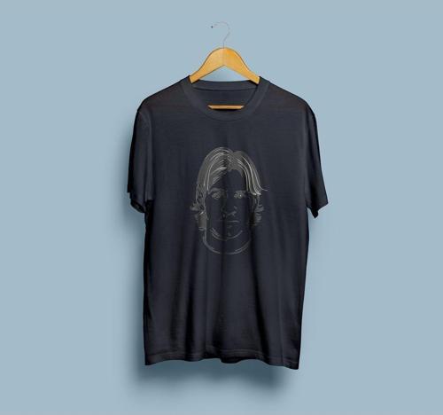 Oversize Messi Portre Tasarım Unisex T-shirt