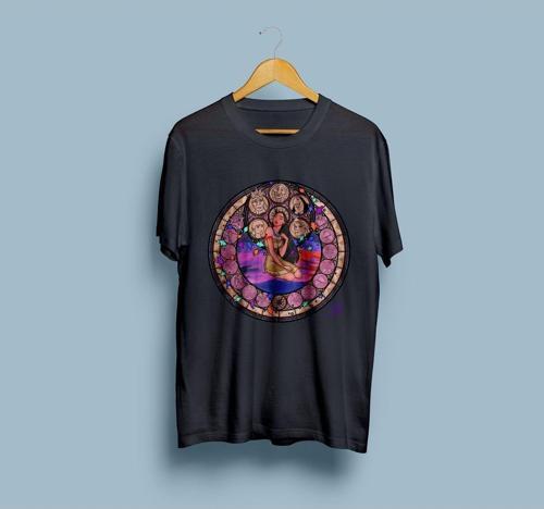 Oversize Disney Princess Tasarım Unisex T-shirt