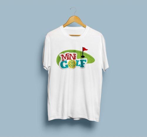 Oversize Mini Golf Tasarım Unisex T-shirt