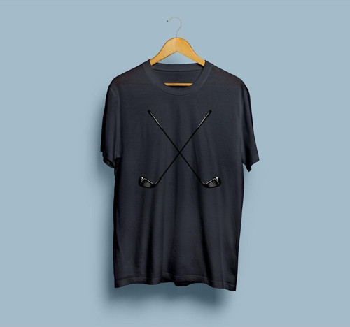 Oversize Golf Stick Tasarım Unisex T-shirt