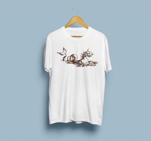 Oversize Dragon Tasarım Unisex T-shirt