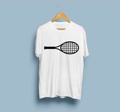 Oversize Raket Tasarım Unisex T-shirt