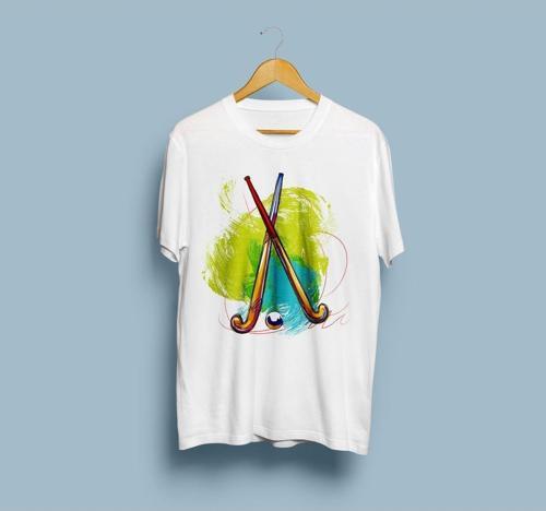 Oversize Hockey Stick Tasarım Unisex T-shirt