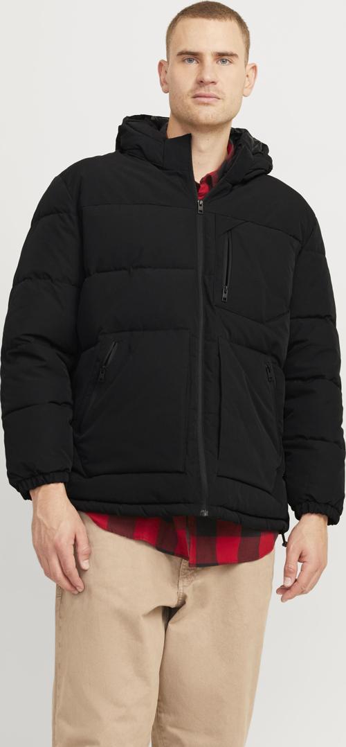Jjeotto Puffer Jacket Sn Pls Erkek Siyah Büyük Beden Mont 12263996-02