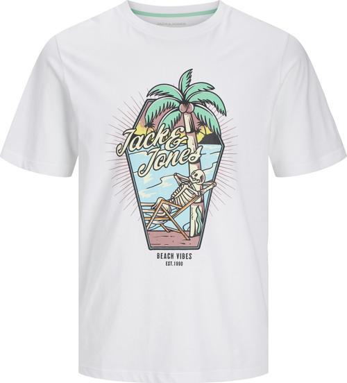 Jjelıjah Tee Ss Crew Neck Erkek Beyaz Tshirt 12268472-01