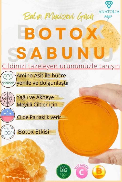 Botox Sabun Botoks Ciltteki Lekeleri Giderici Aydınlatıcı Bal Özlü