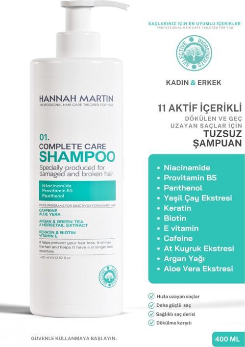 Biotin Ve Niacinamide Içerikli,Dökülen Ve Geç Uzayan Saçlar İçin 11 Aktifli Dökülme Karşıtı Şampuan