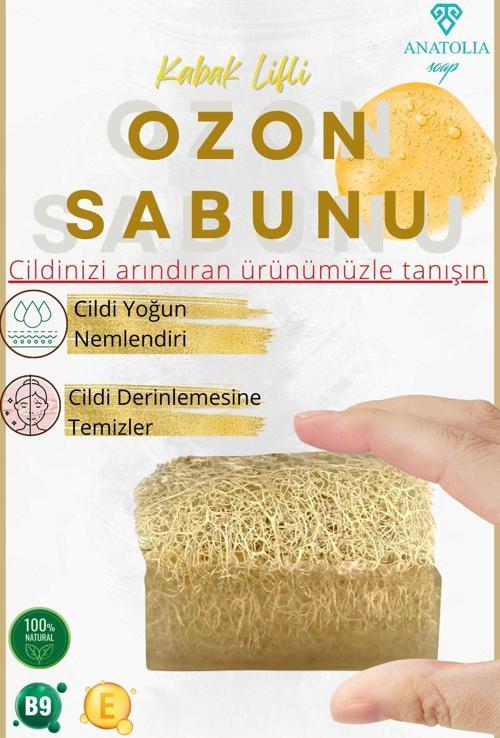 Doğal Kabak Lifli Ozon Sabunu Cilt Yenileyici Arındırıcı Goldensa Pirinç Özlü Serum Etkisi Kolajen