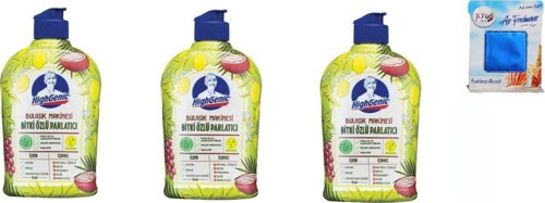 Bitki Özlü Bulaşık Makine Parlatıcısı 500 Ml * 3 Adet - 1 Adet Oda Kokusu
