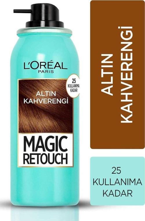  L'Oréal Paris Magic Retouch Süper Beyaz Saçlar İçin Kapatıcı Kahverengi Saç Spreyi Boya 75 Ml