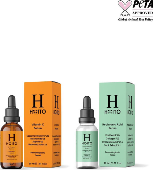 C Vitamini Serumu 30Ml & Hyalüronik Asit Serum 30Ml 2'Li Set