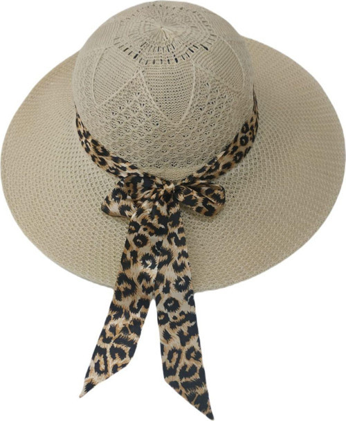 Plaj Şapka Leopar Desen