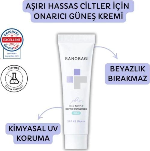 Milk Thistle Repair Cıca Sunscreen Plus Spf45 Pa++ ( Beyazlık Bırakmayan Güneş Kremi)