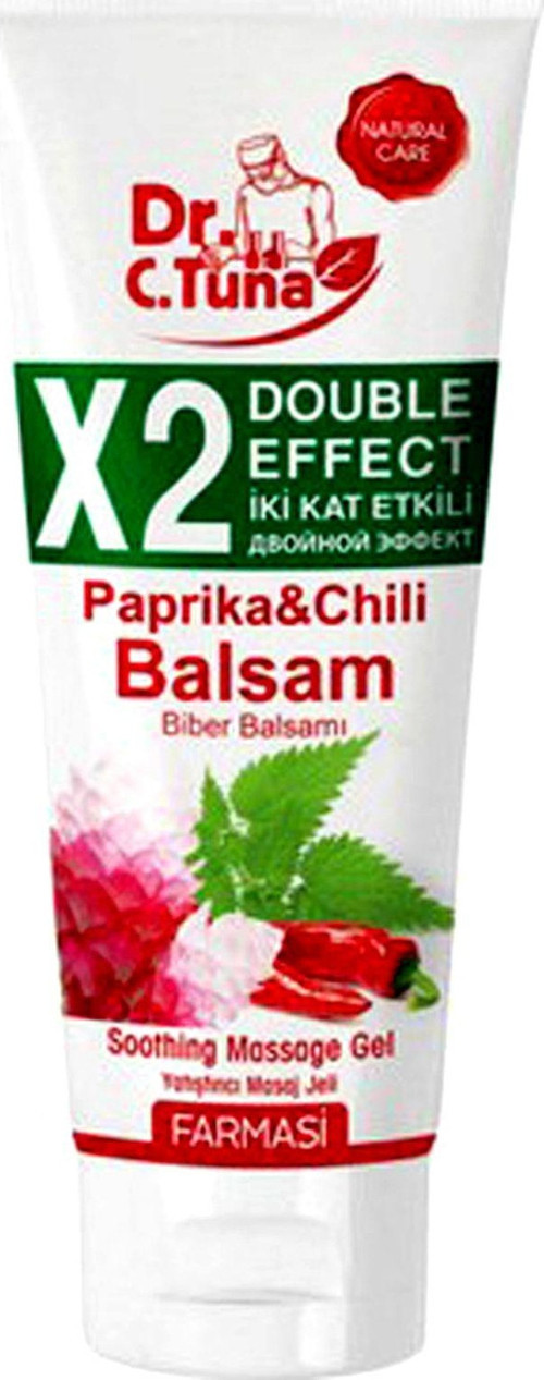 Dr. C. Tuna X2 Double Effect Paprika Chili Biber Balsamı Masaj Jeli 250 Ml