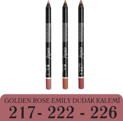Emily Dudak Kalemi 3'Lü No: 217-222-226 - En Yeni Renkler
