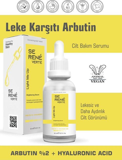 Leke Karşıtı Arbutin Cilt Bakım Serumu 30 Ml (Arbutin %2 + Hyaluronic Acid)