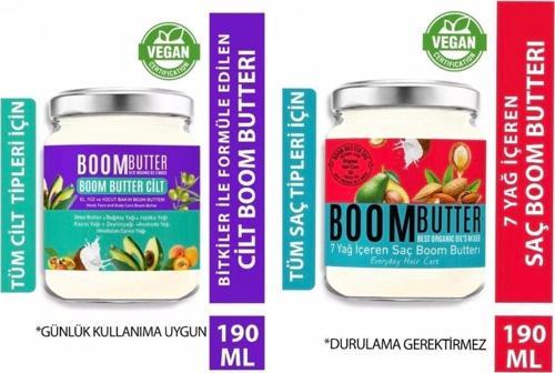 Boom Butter Cilt Bakım & Boom Butter Saç Bakım Ikili Avantaj Paket
