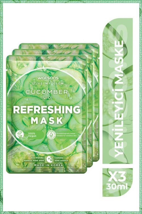Fruity Maske Cucumber Refreshing Maske * 3 Adet