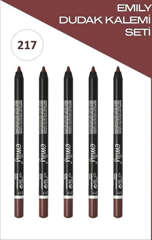 Emily Long Lasting Lip Pencil No: 217 - Dudak Kalemi X5