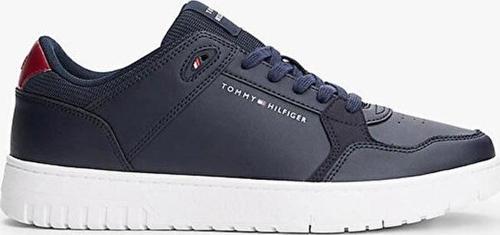 Erkek Basketbol Stili Deri Karışımlı Mavi Sneaker FM0FM05518DW5