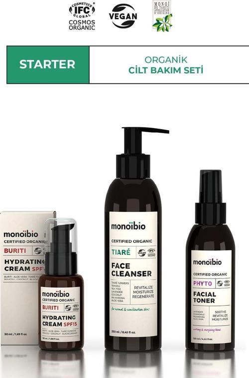 Starter Organik Cilt Bakım Seti - Cosmos Organic Sertifikalı & Vegan