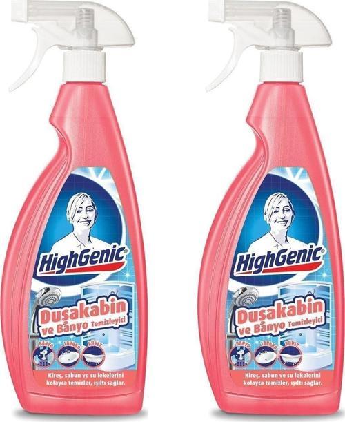 Highgenic Duşakabin Ve Banyo Temizleyici 2 Li Set 2 X 1000 Ml