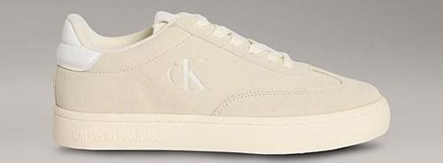 Kadın Klasik Bağcıklı Karışık Materyal Bej Sneaker YW0YW01767-AD6