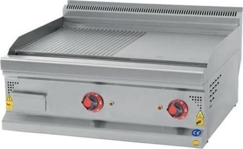 CSA Karacasan 60 cm 600 Seri Set Üstü Elektrikli Yarı Kanallı Izgara 60x60x85Cm