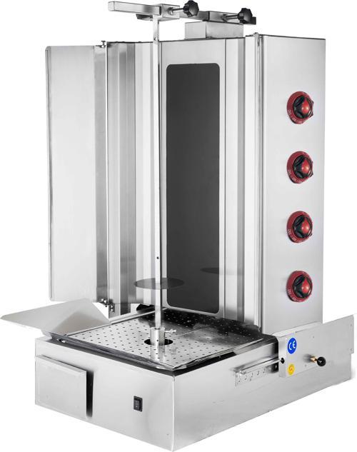 CSA Karacasan  Elektrikli 4 Radyan Alttan Motorlu Döner Ocağı Makinesi