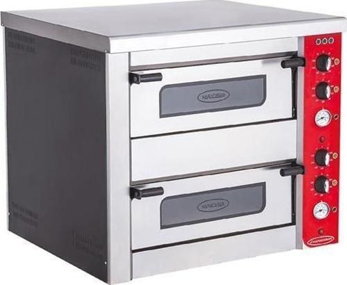 CSA Karacasan  Elektrikli Çift Katlı 8 Pizza'lık Pizza Fırını