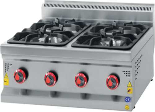 CSA Karacasan 700 Seri Set Üstü Tüplü Dört Gözlü Ocak