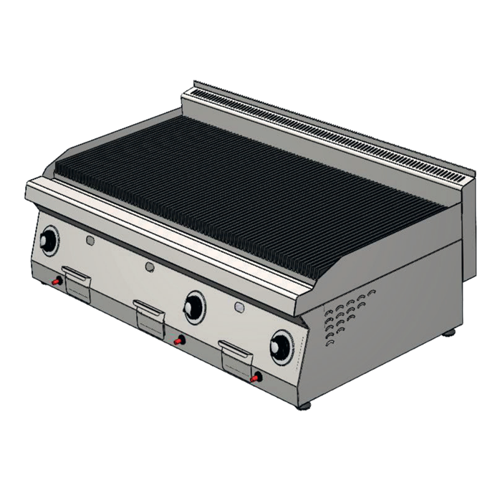 CSA Karacasan Enüstriyel 120 cm 700 Seri Set Üstü Doğalgazlı Sulu Izgara