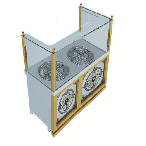 CSA Karacasan Dolaplı 140 cm 2 Gözlü Tüplü Künefe Ve Börek Ocağı