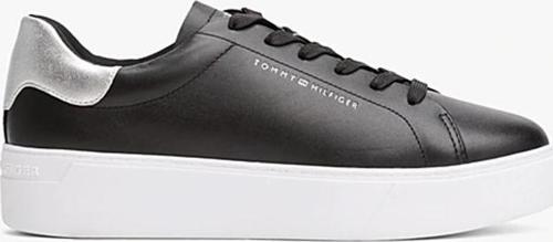 Kadın Klasik Platformlu Kort Tarzı Siyah Sneaker FW0FW08756BDS