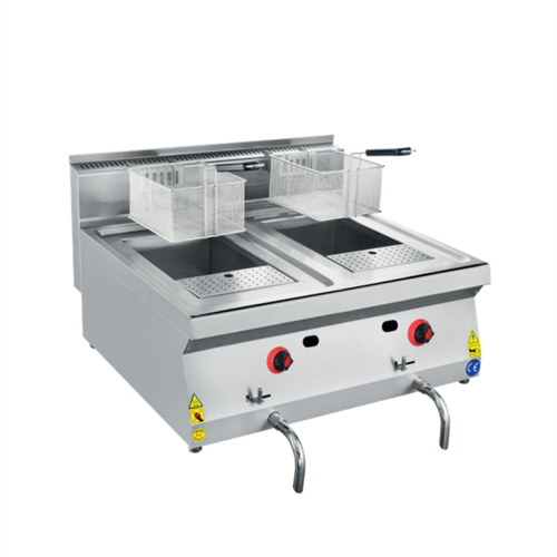 CSA Karacasan 80 cm 700 Seri Set Üstü Edge Doğalgazlı Fritöz
