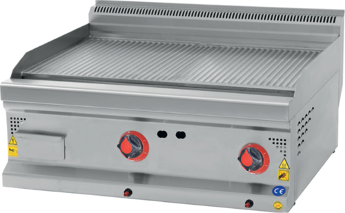 CSA Karacasan 80 cm 700 Seri Set Üstü Elektrikli Yarı Kanallı Izgara