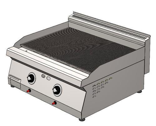 CSA Karacasan 80 cm 700 Seri Set Üstü Tüplü Tam Kanallı Izgara