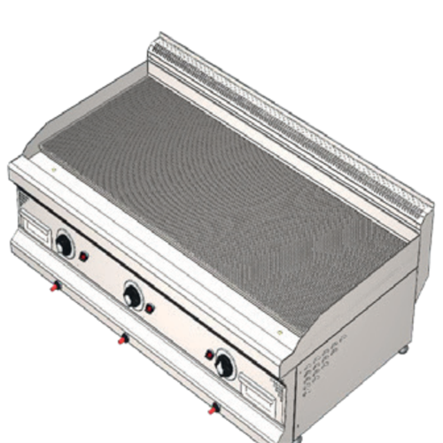 CSA Karacasan 900 Seri Set Üstü 120 cm Elektrikli Tam Kanallı Izgara 120x90x85Cm