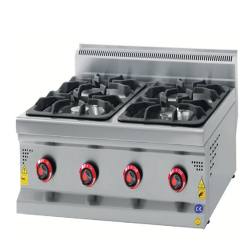 CSA Karacasan 900 Seri Set Üstü 80 cm 4 Gözlü Tüplü Ocak