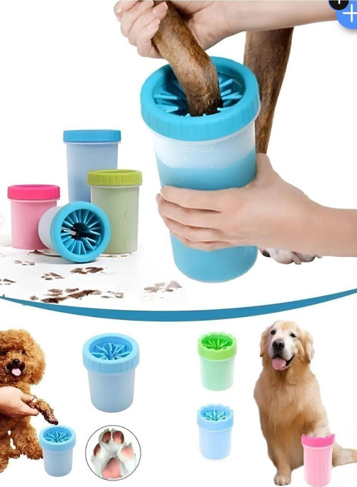 Köpek Kedi Pati Yıkama Temizleme Aparatı Pembe
