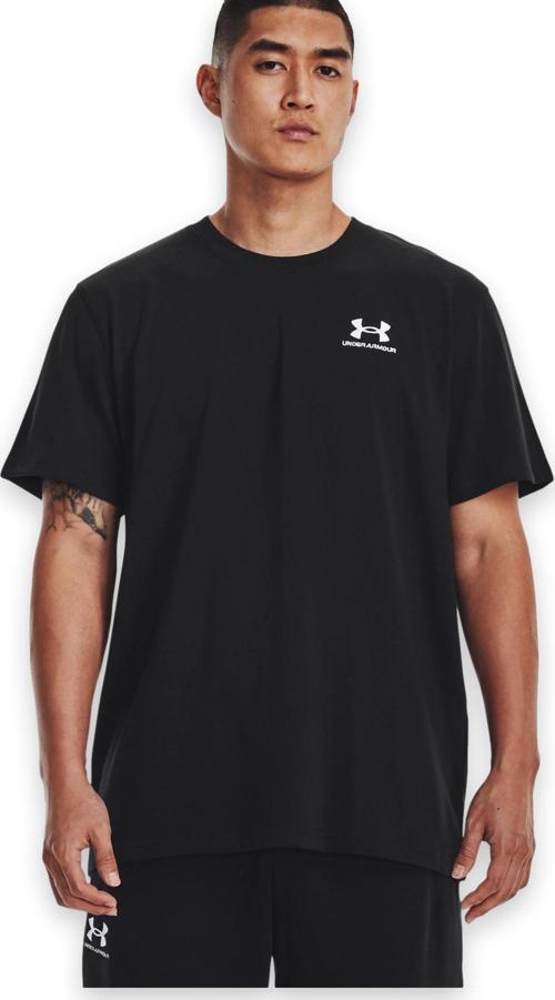 1373997 Ua Logo Emb Heavyweight Siyah Erkek T-Shirt