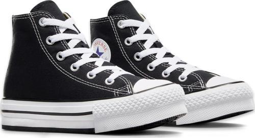 372859C Chuck Taylor All Star Eva Lift Canvas Platform Siyah-Beyaz Çocuk Spor Aya