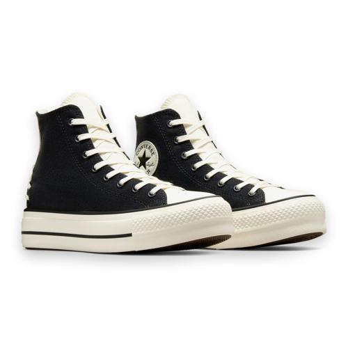 A12552C Chuck Taylor All Star Crafted Laces Lift Hi Platform Sneaker Siyah Unisex