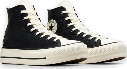 A12552C Chuck Taylor All Star Crafted Laces Lift Hi Platform Sneaker Siyah Unisex