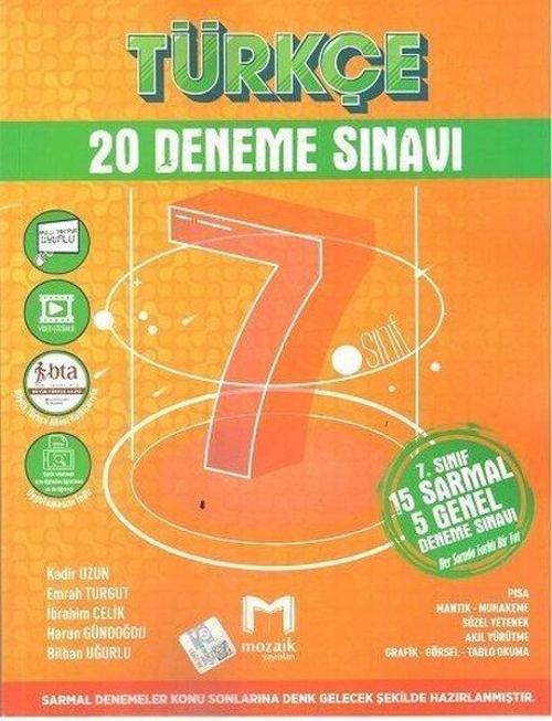 2023 7.Sınıf Türkçe 20 Deneme